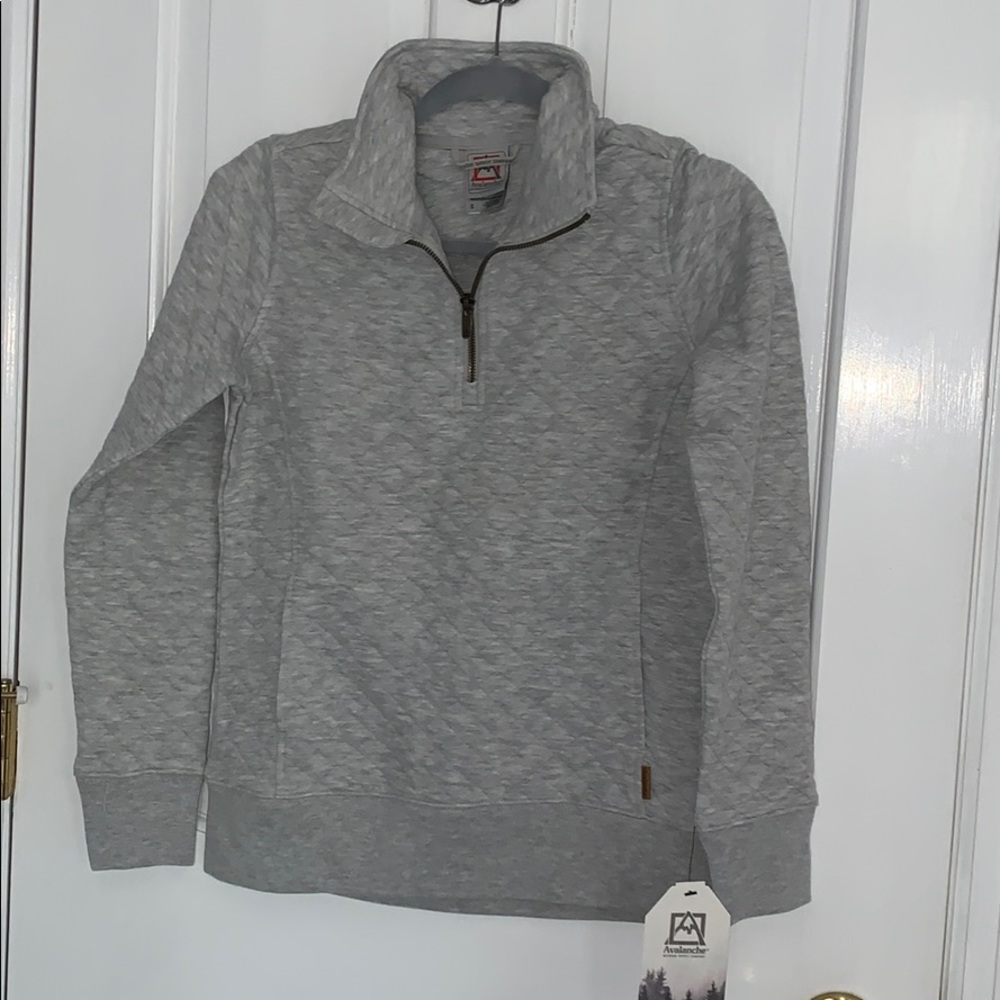 Grey half zip sweatshirt